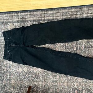 Black straight leg Madewell jeans